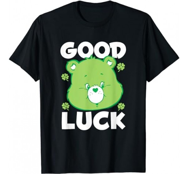 Care Bears Good Luck Bear Head T- Shirt Care Bears Good Luck Bear Head T- Shirt